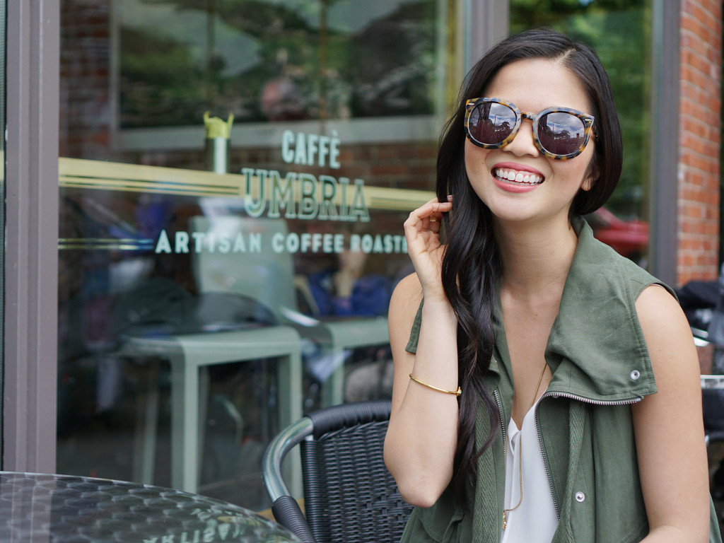 Skirt The Rules / Army Vest & Destroyed Skinny Jeans