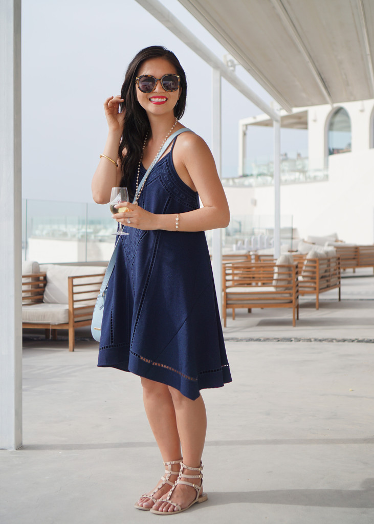 Skirt The Rules / Navy Swing Dress