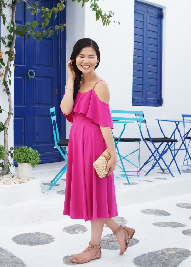 Skirt The Rules / Pink Cold Shoulder Dress