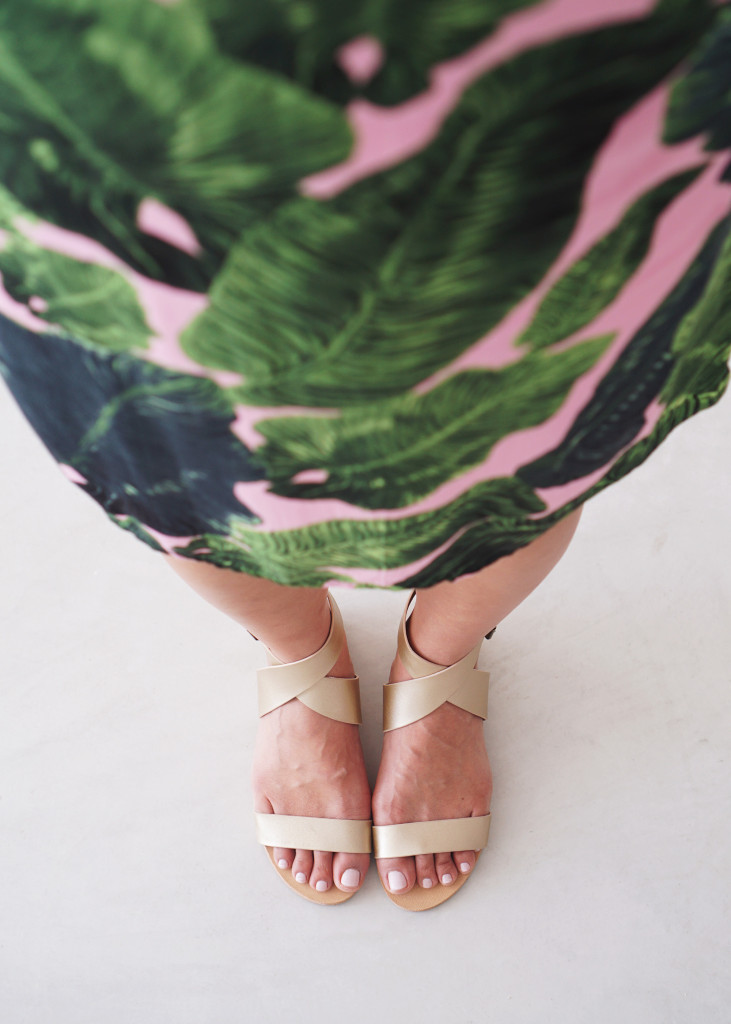 Skirt The Rules / Palm Print Dress