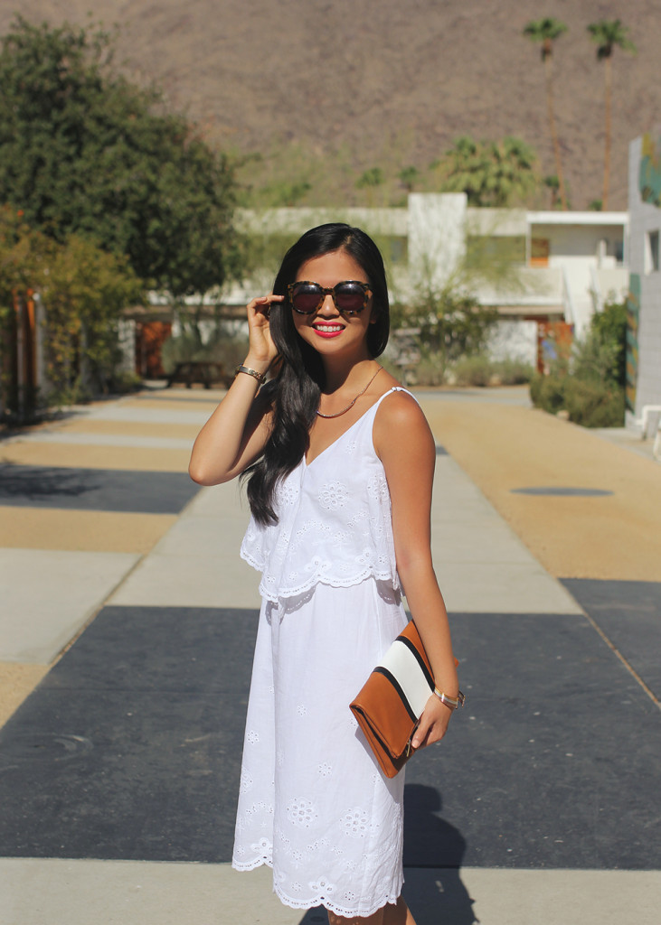 Skirt The Rules / White Eyelet Dress