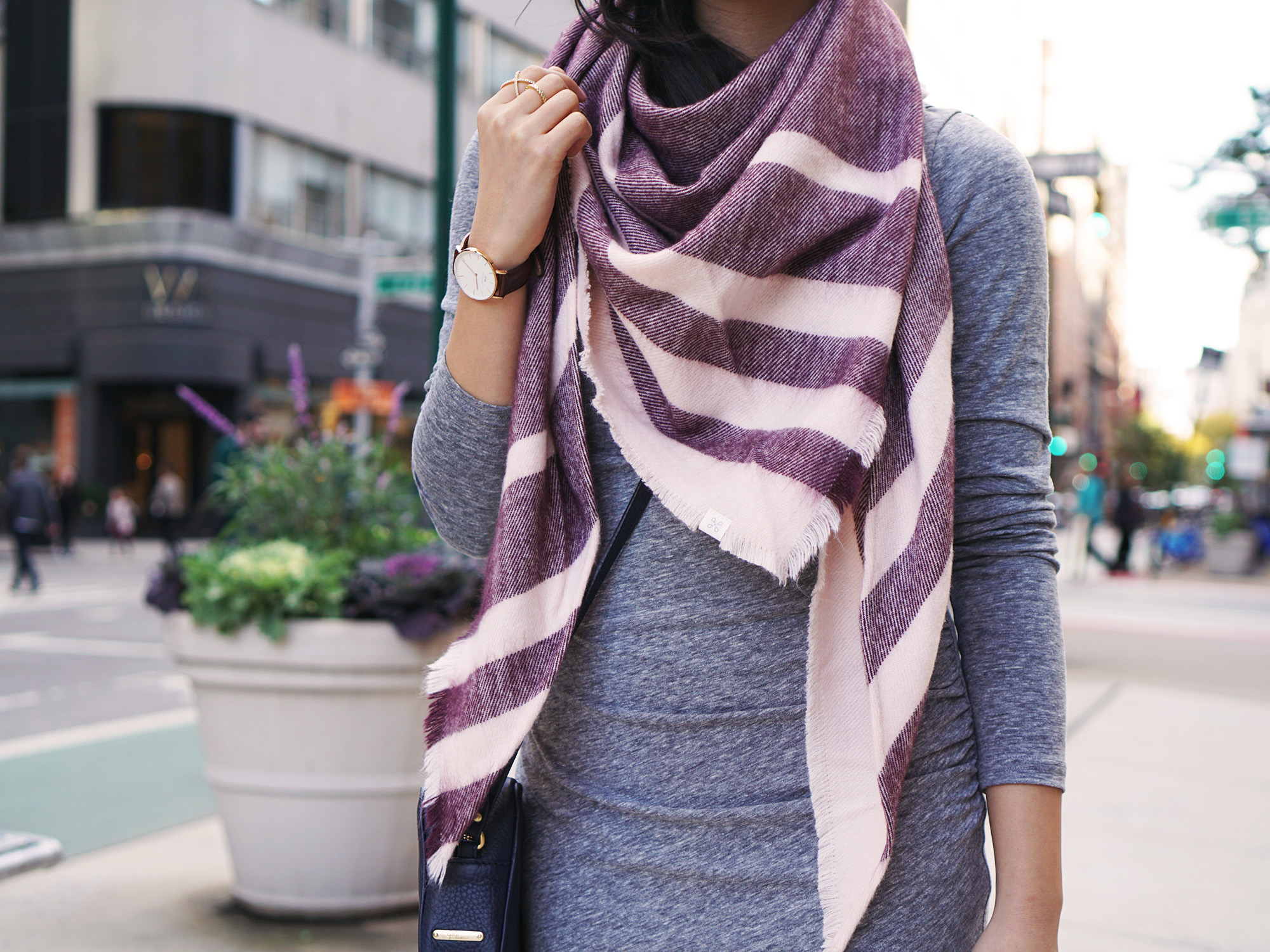 Winter 2016 Trends: Striped Blanket Scarf