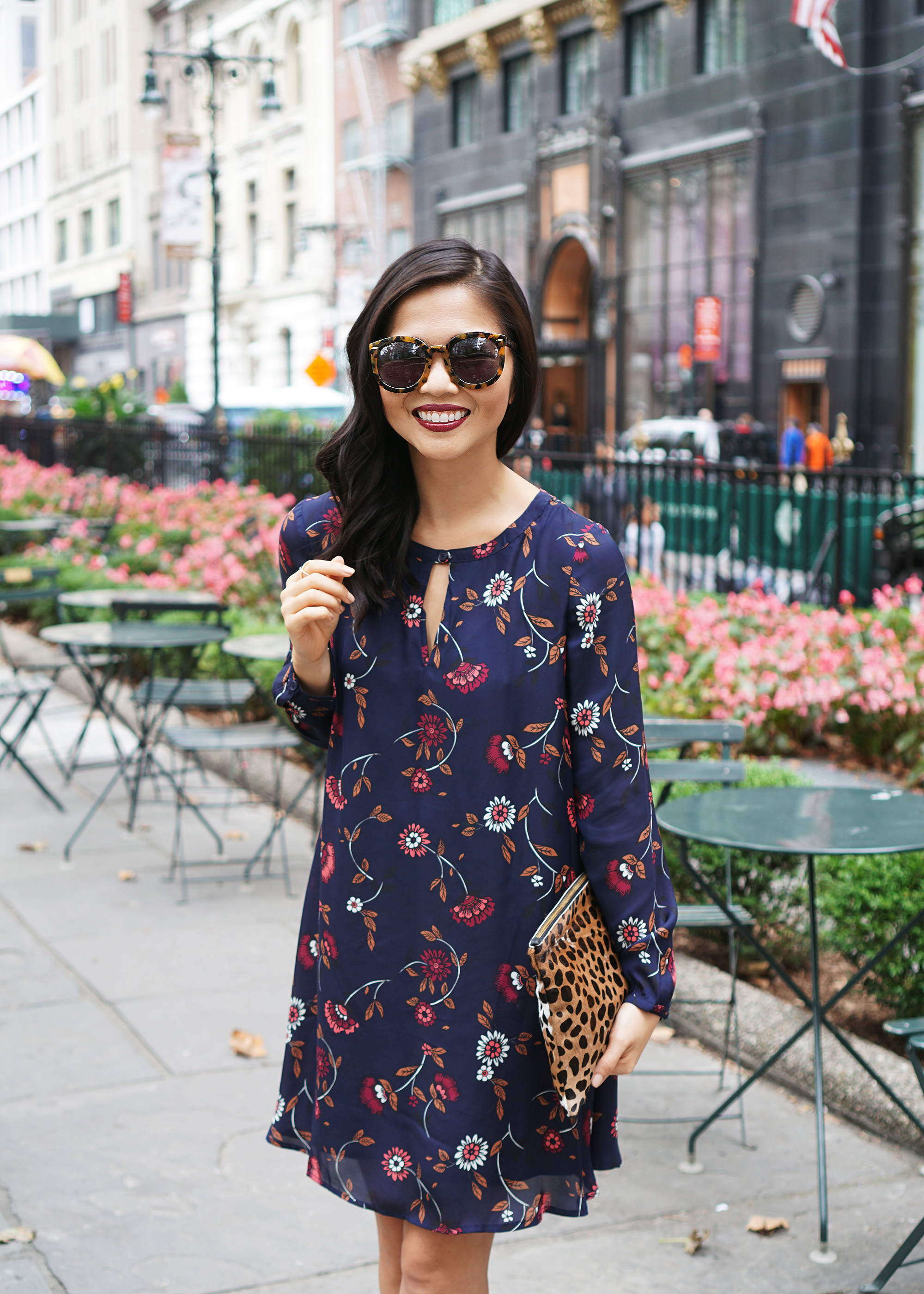 Skirt The Rules / Fall Floral Swing Dress