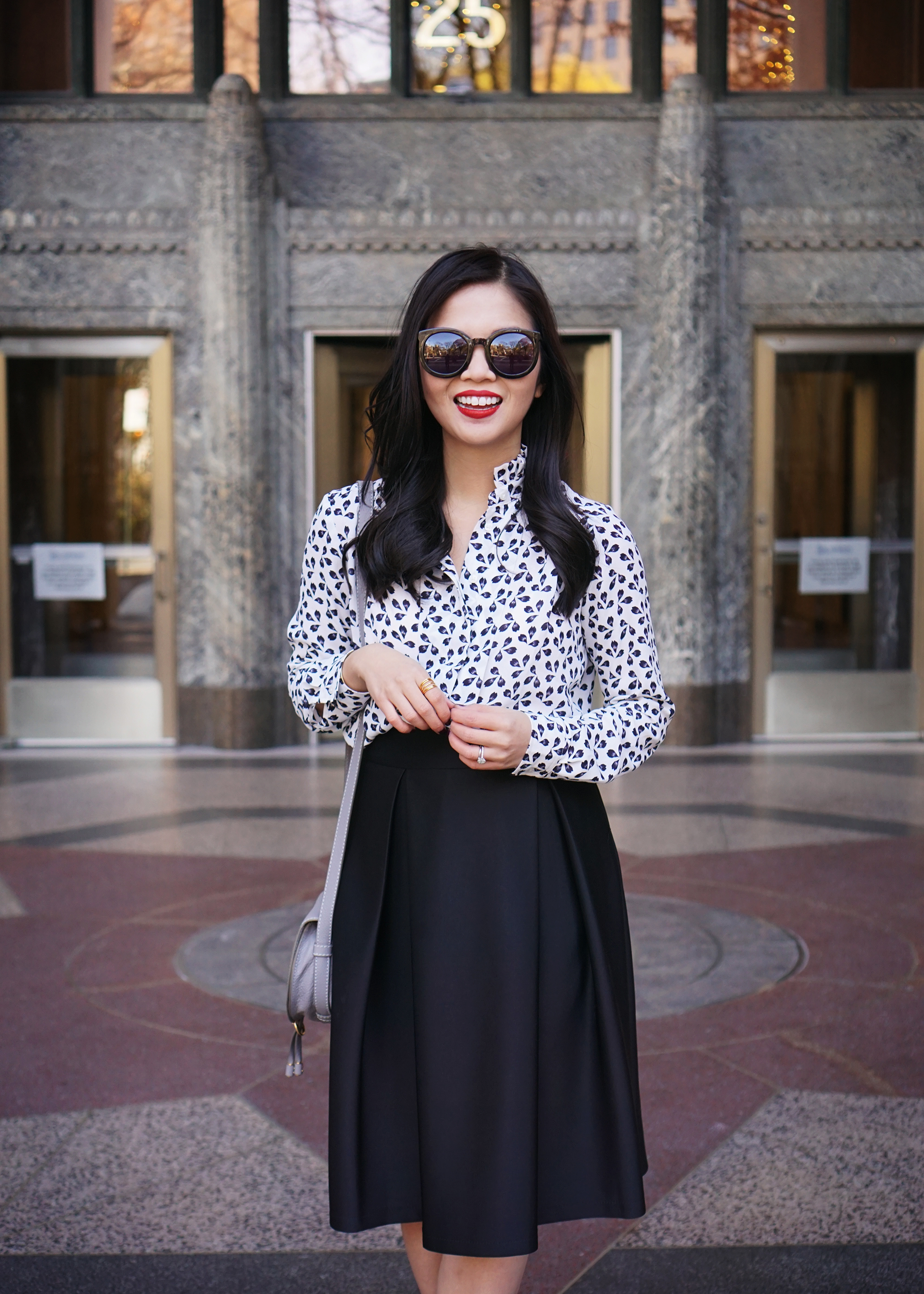 Black & White Holiday Party Outfit