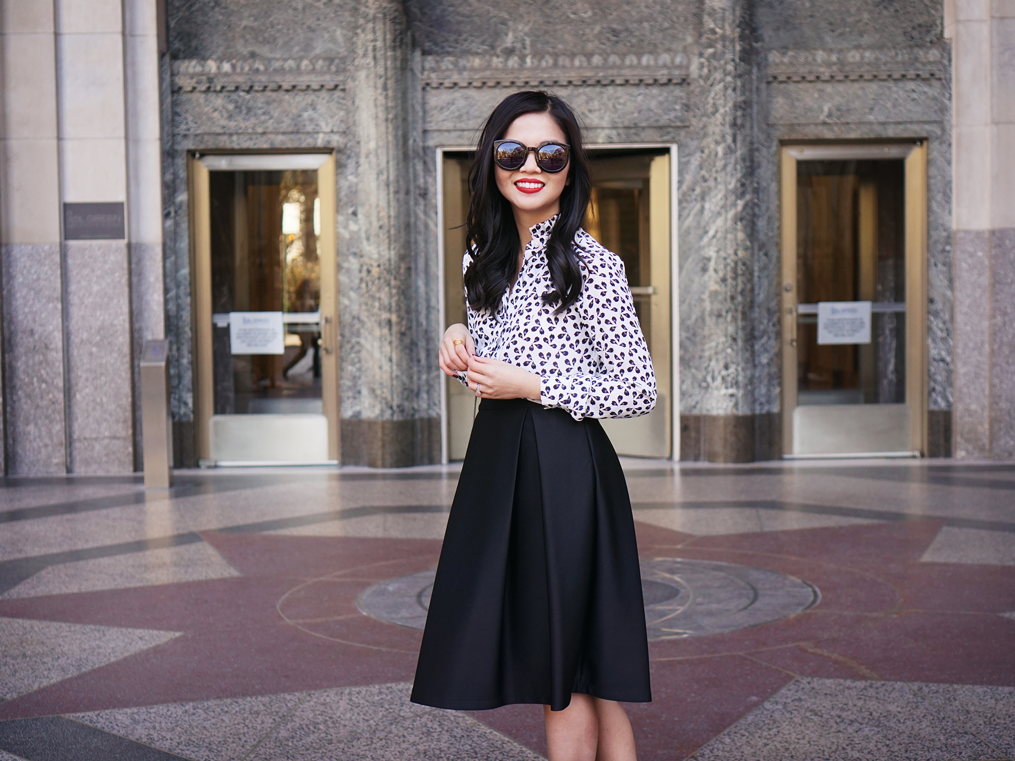 Black & White Holiday Party Outfit