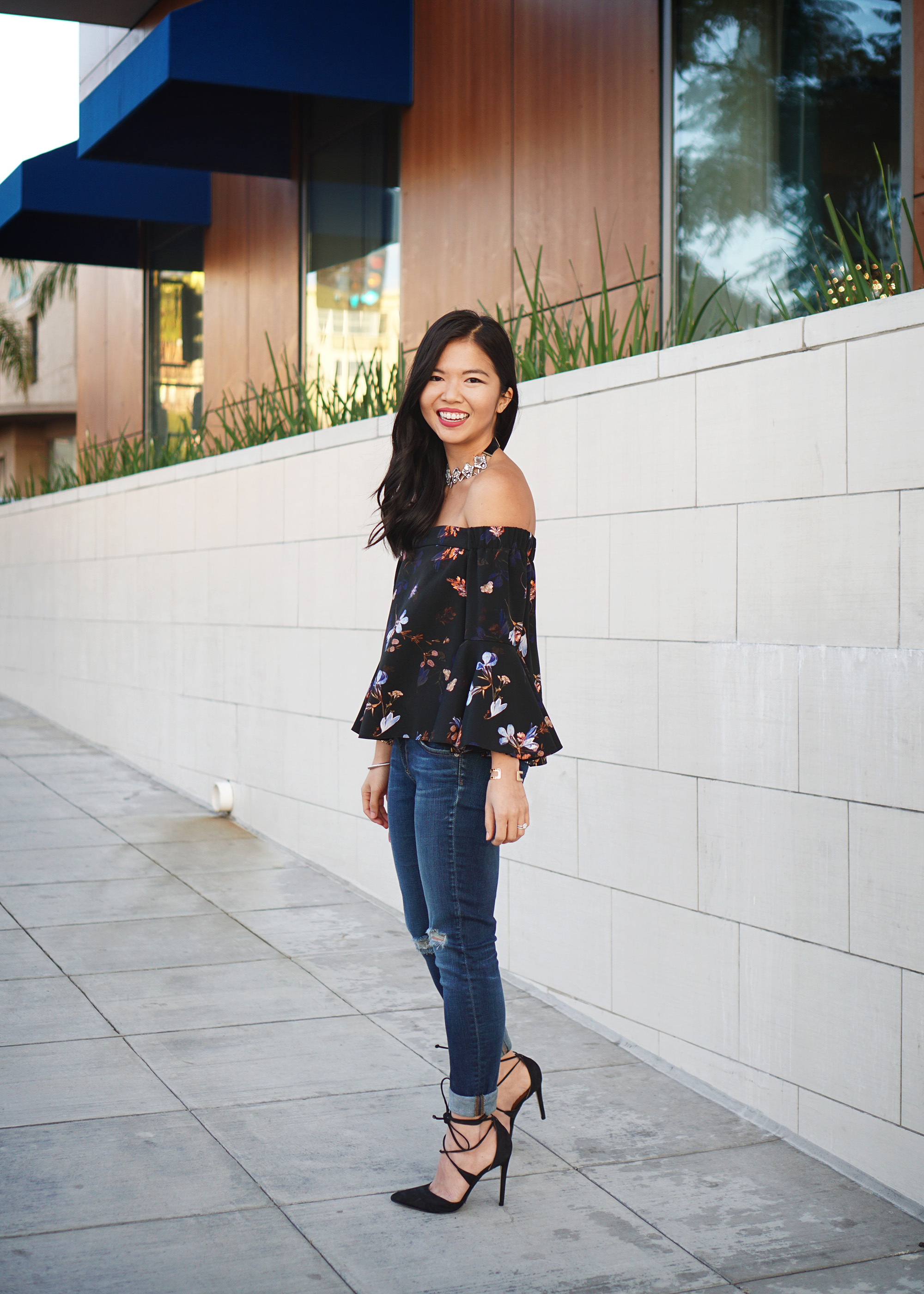 Skirt The Rules / Off the Shoulder Top