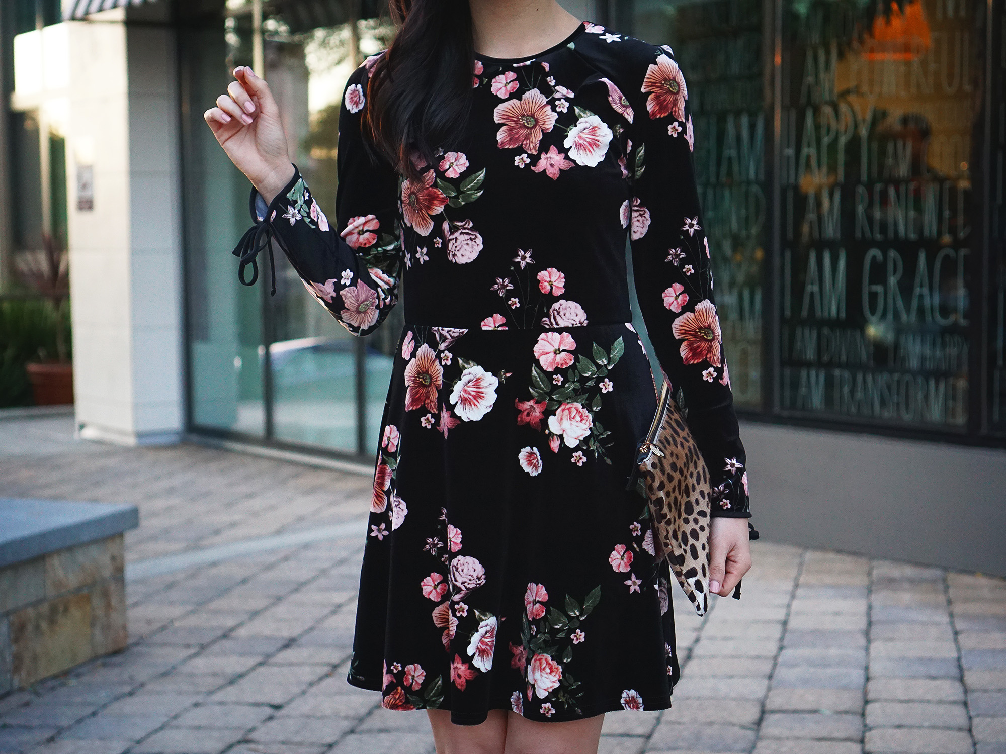 Skirt The Rules / Velvet Floral Dress