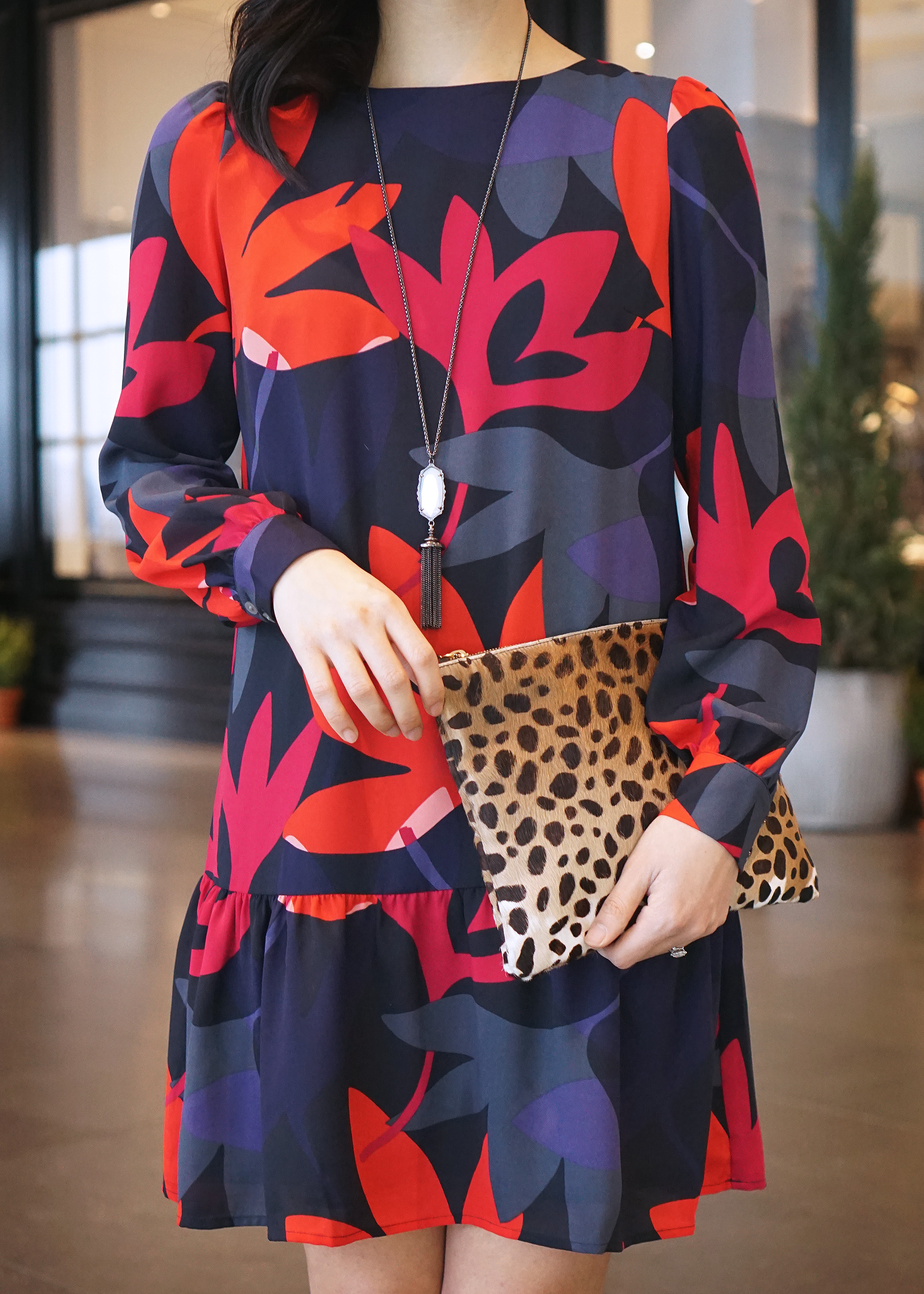 Skirt The Rules / Floral Print Long Sleeve Dress