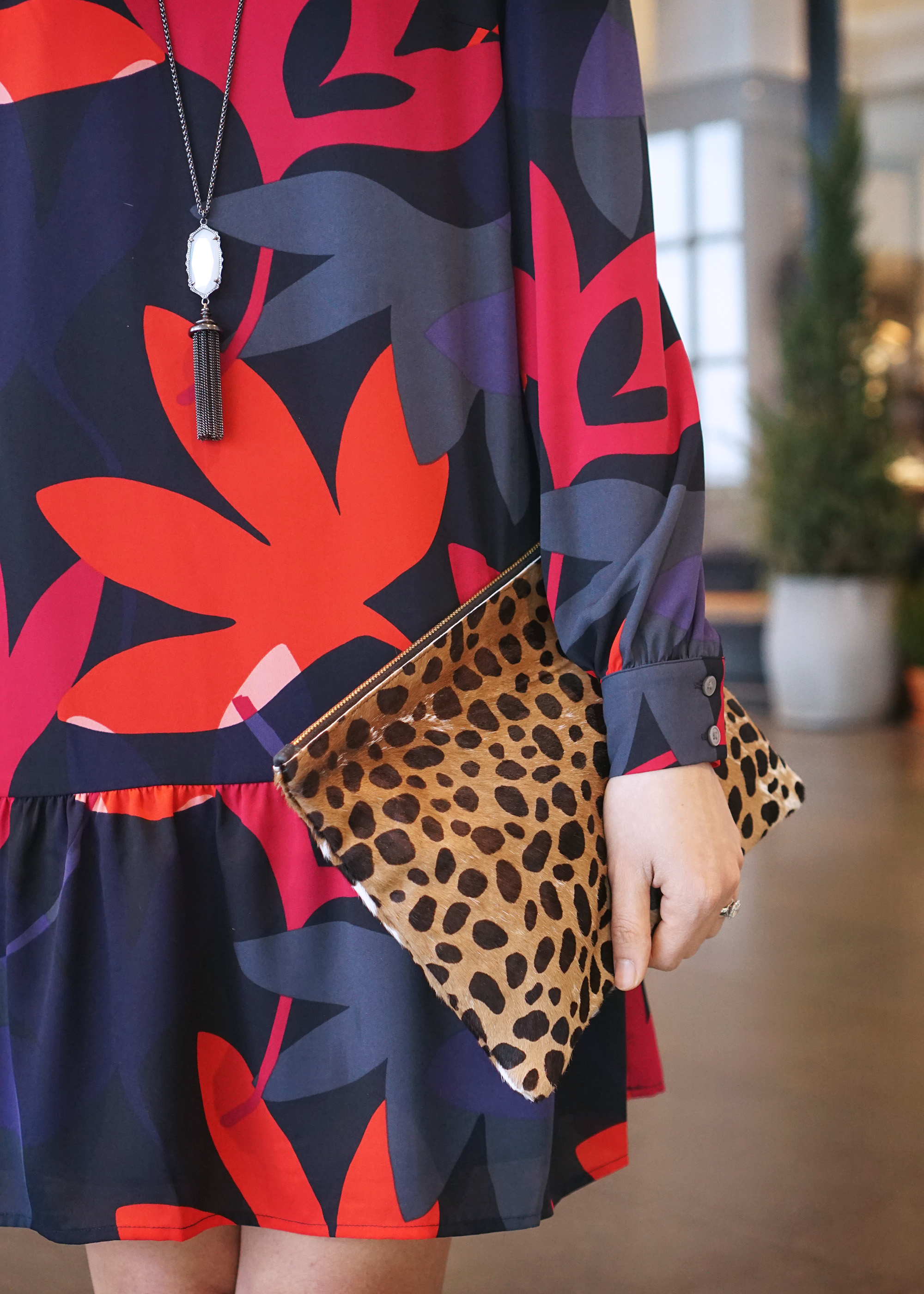 Skirt The Rules / Floral Print Long Sleeve Dress