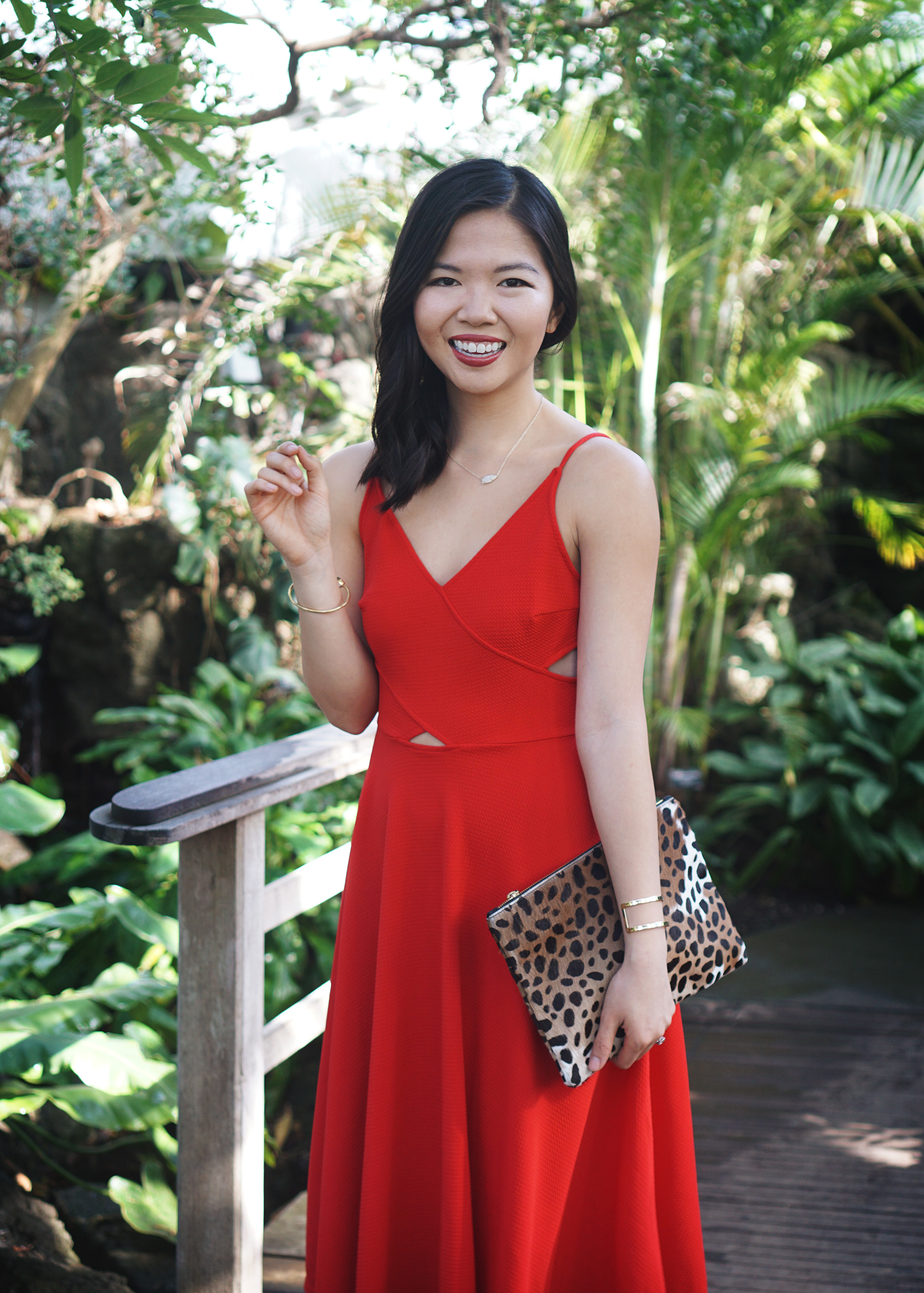 Skirt The Rules / Red Strappy Cutout Dress