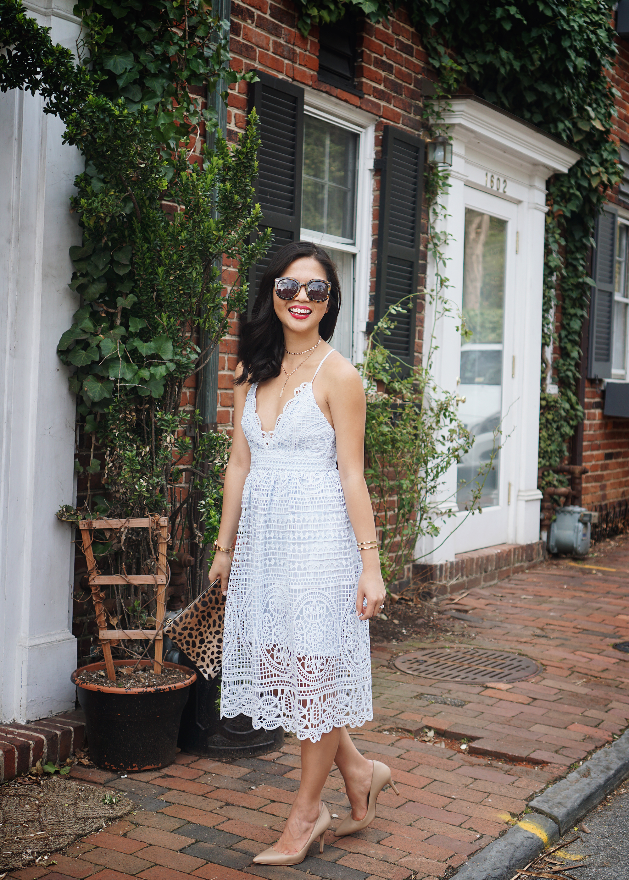 Skirt The Rules / Light Blue Lace Dress
