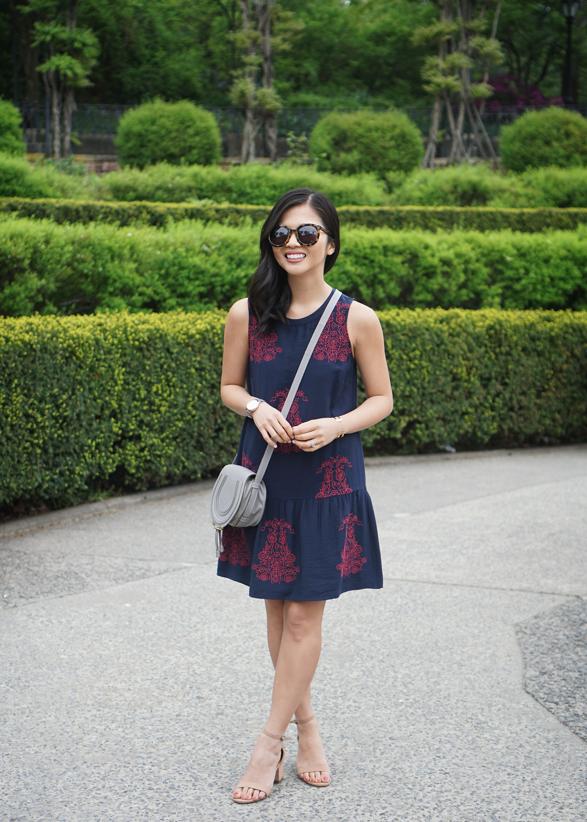 Skirt The Rules / Navy Dropwaist Dress