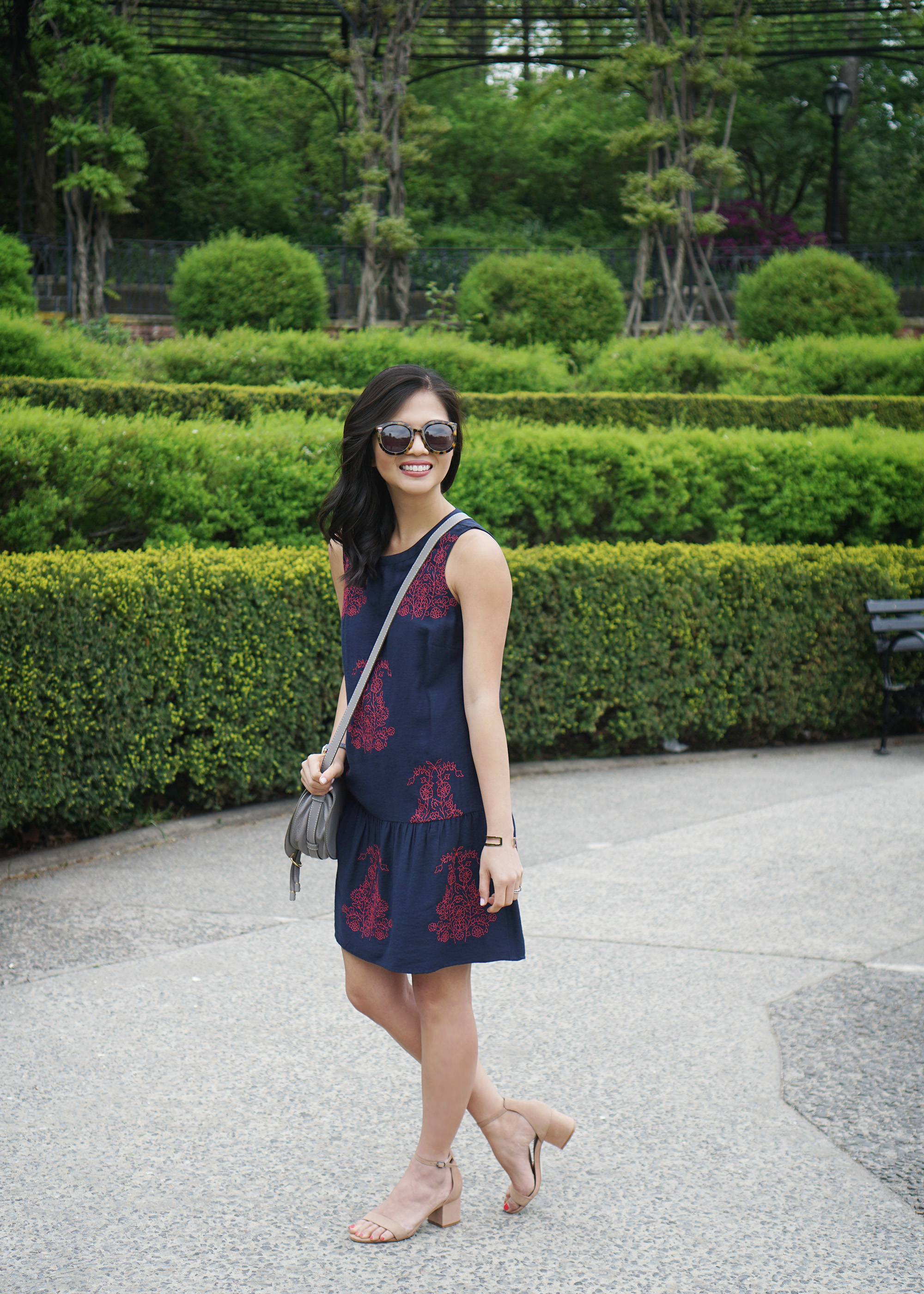 Skirt The Rules / Navy Dropwaist Dress
