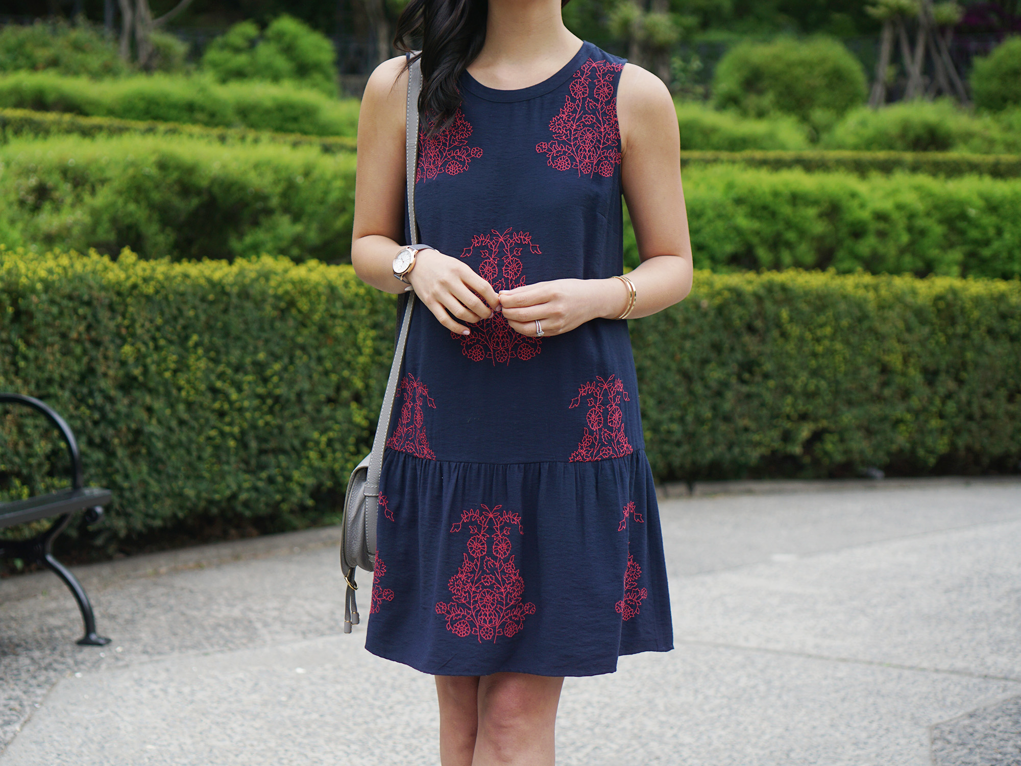 Skirt The Rules / Navy Dropwaist Dress