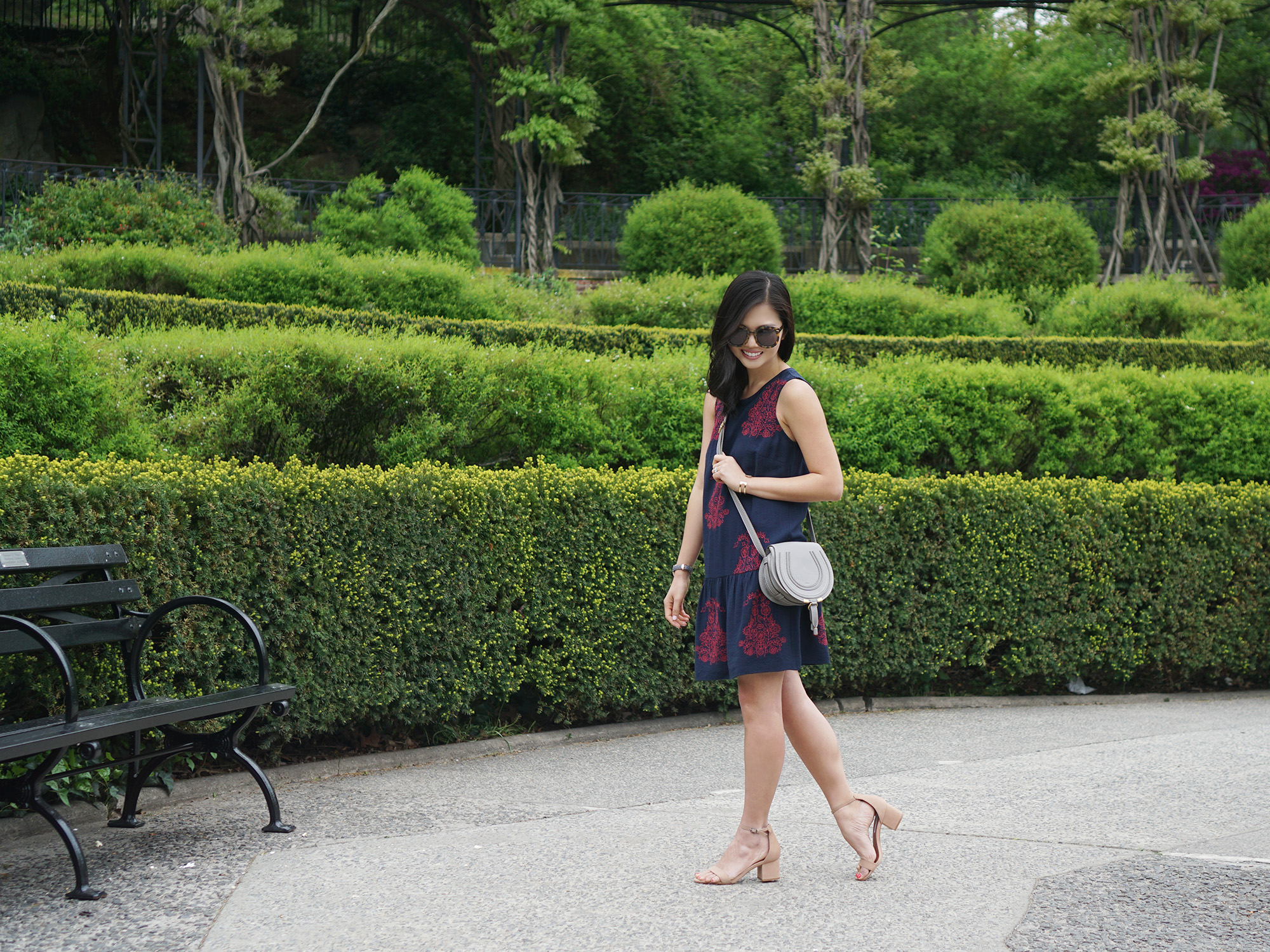 Skirt The Rules / Navy Dropwaist Dress