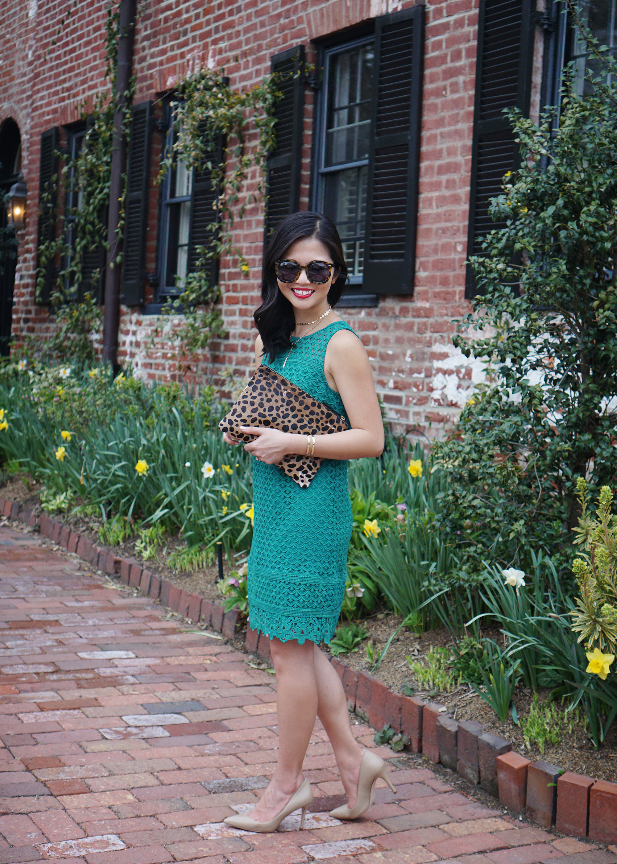 Skirt The Rules / Turquoise Lace Shift Dress