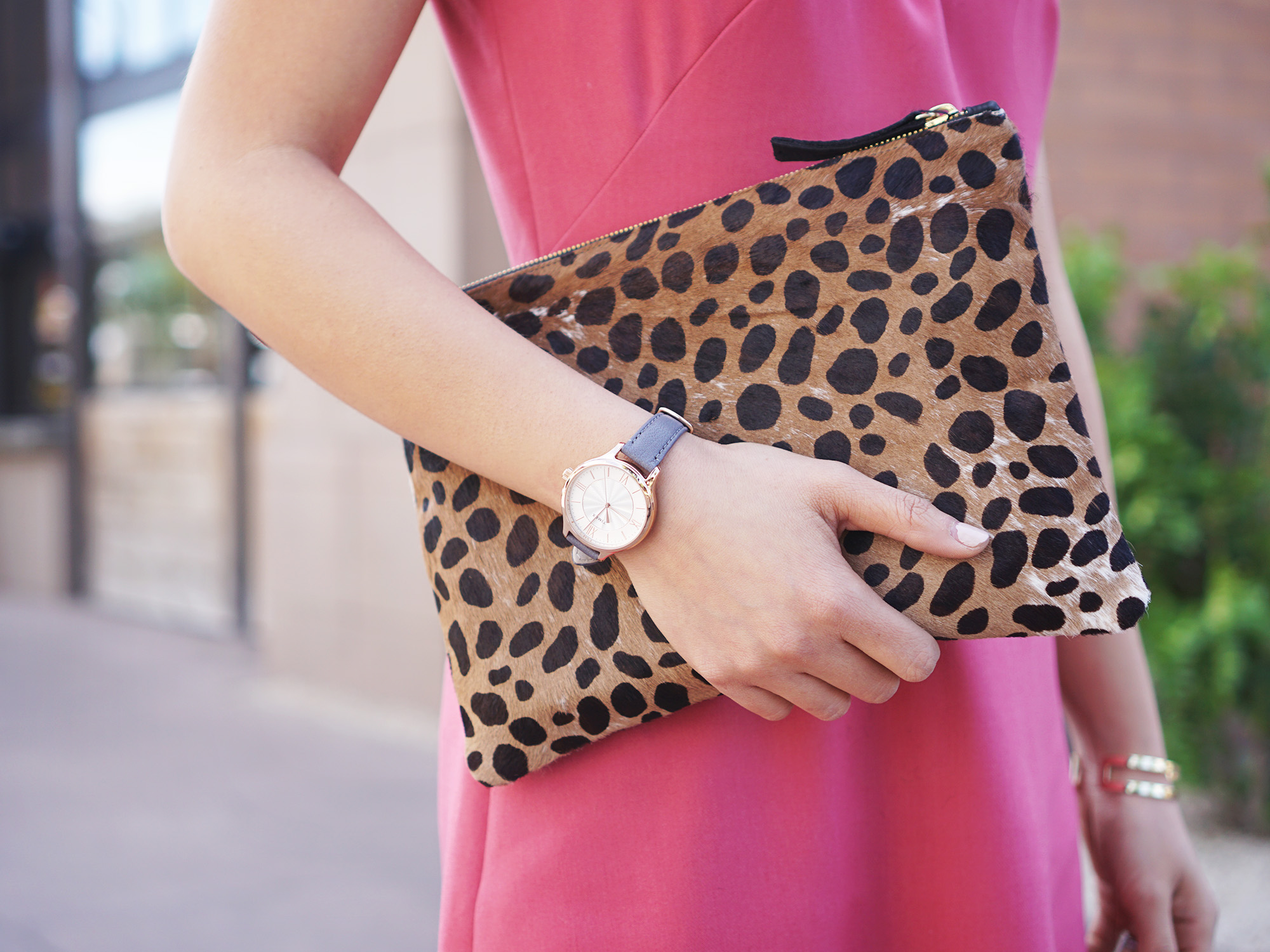 Pink Flare Dress and Leopard Dress