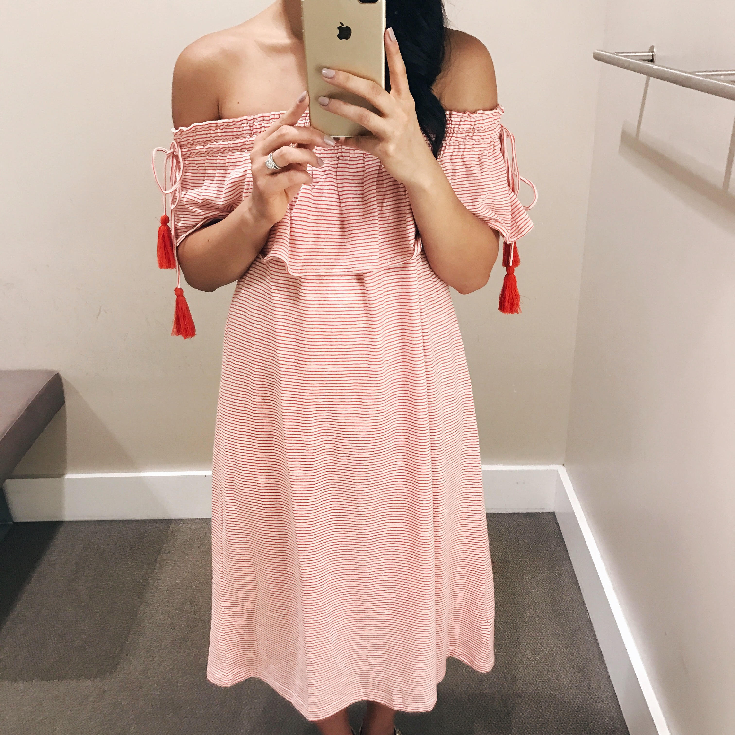 Summer Trend / Off the Shoulder Dress with Tassels