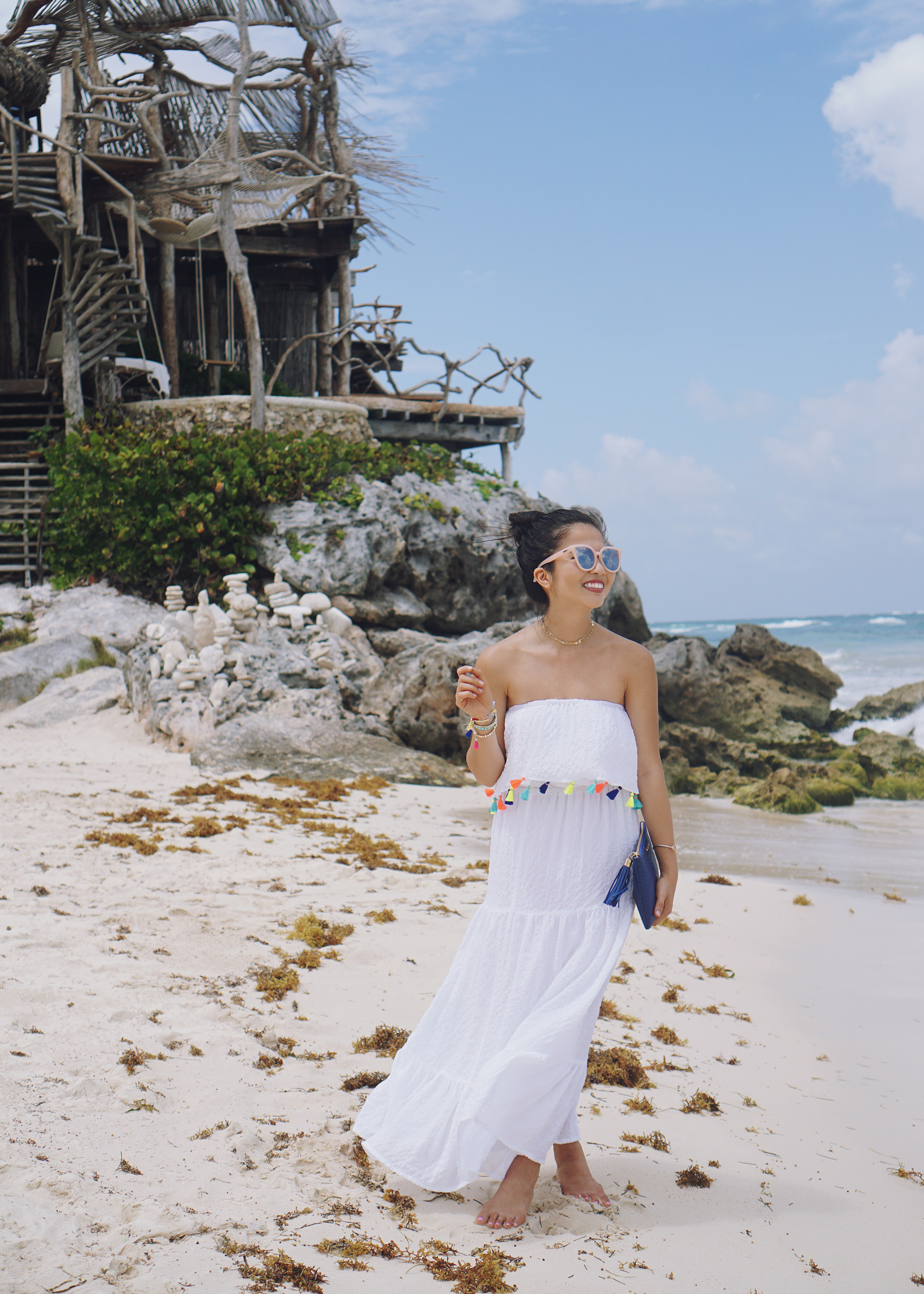 Summer Maxi Dress with Tassels