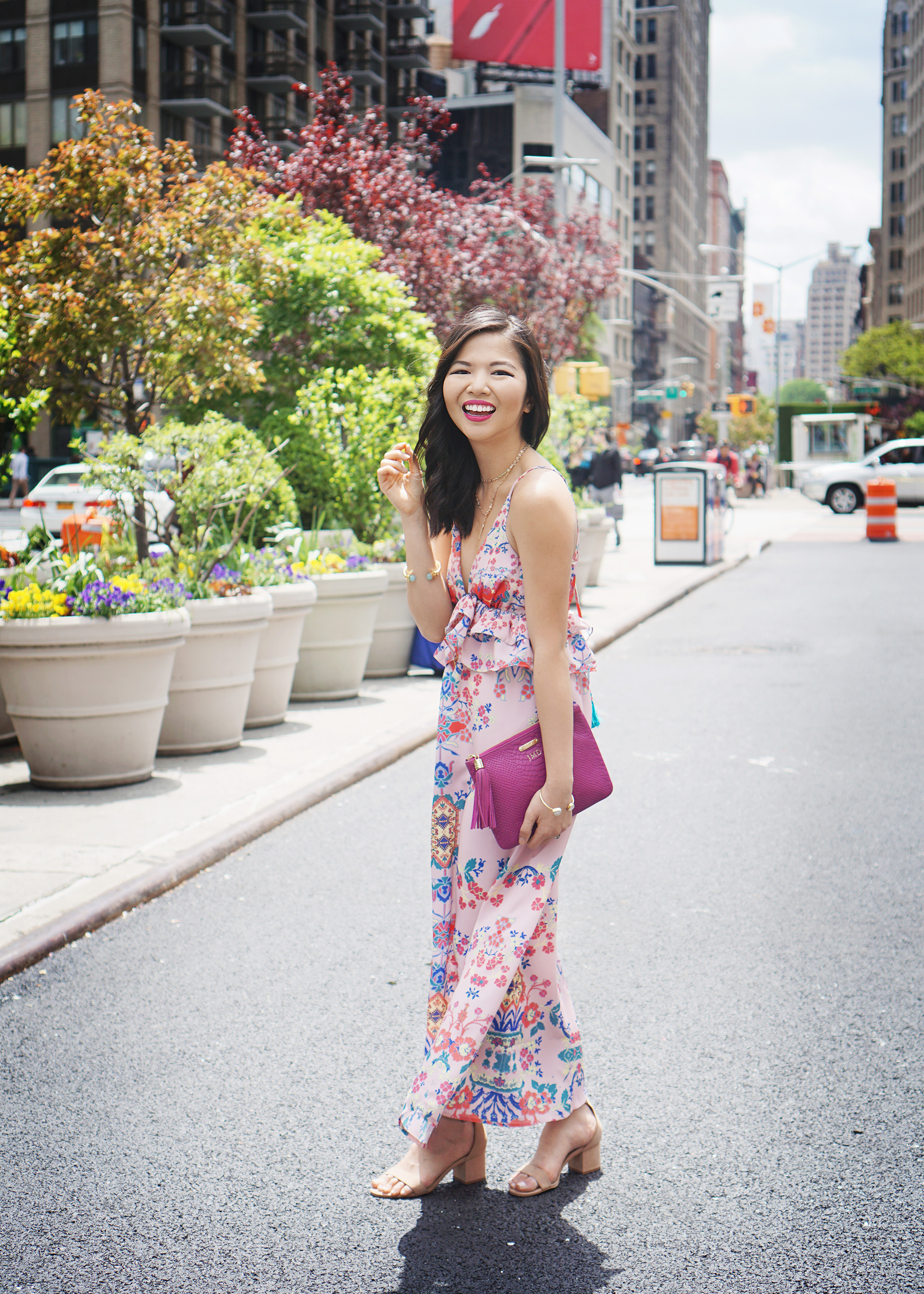 Skirt The Rules / Pink Peplum Maxi Dress