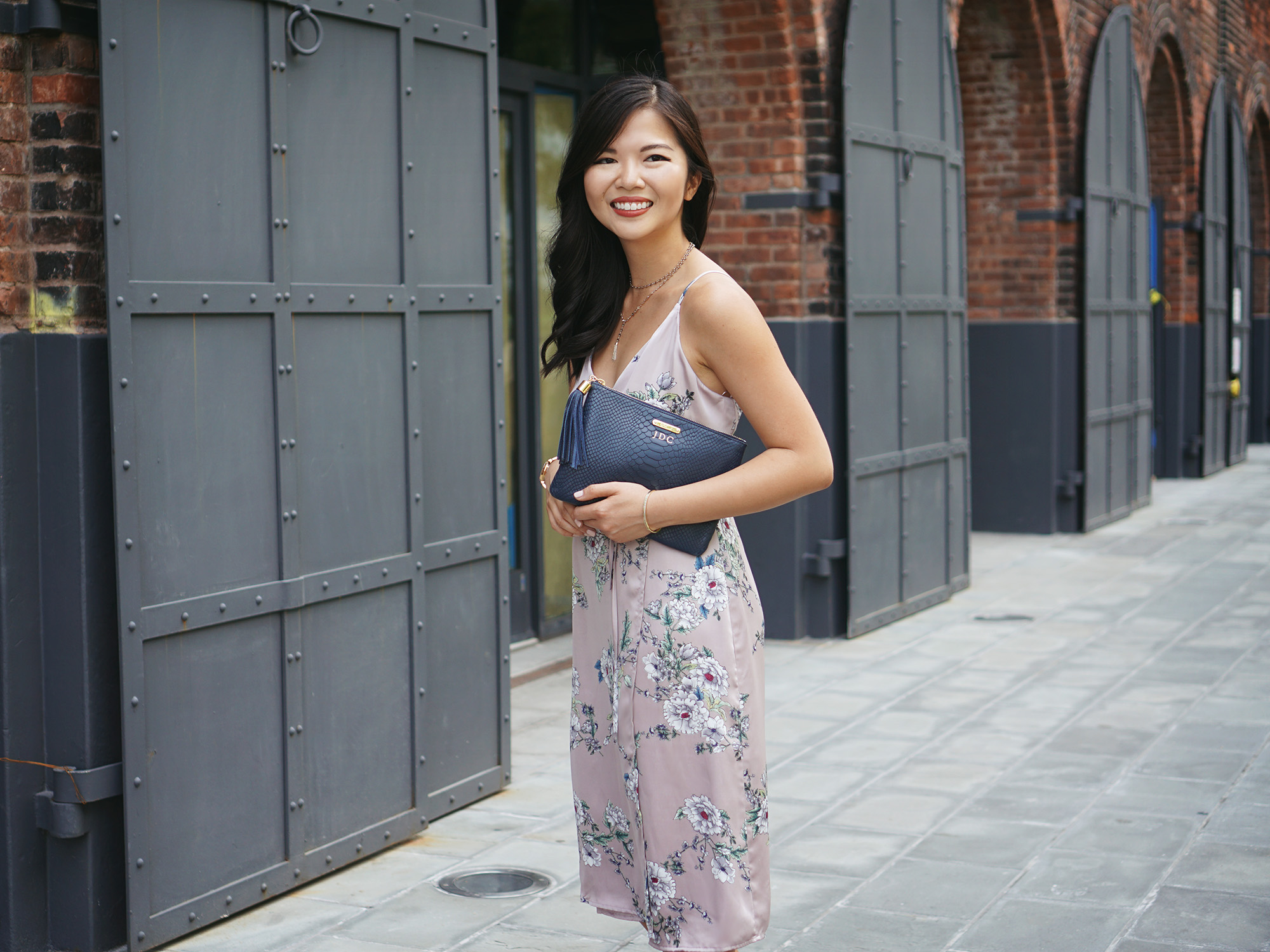 #NSale / Satin Floral Wrap Dress