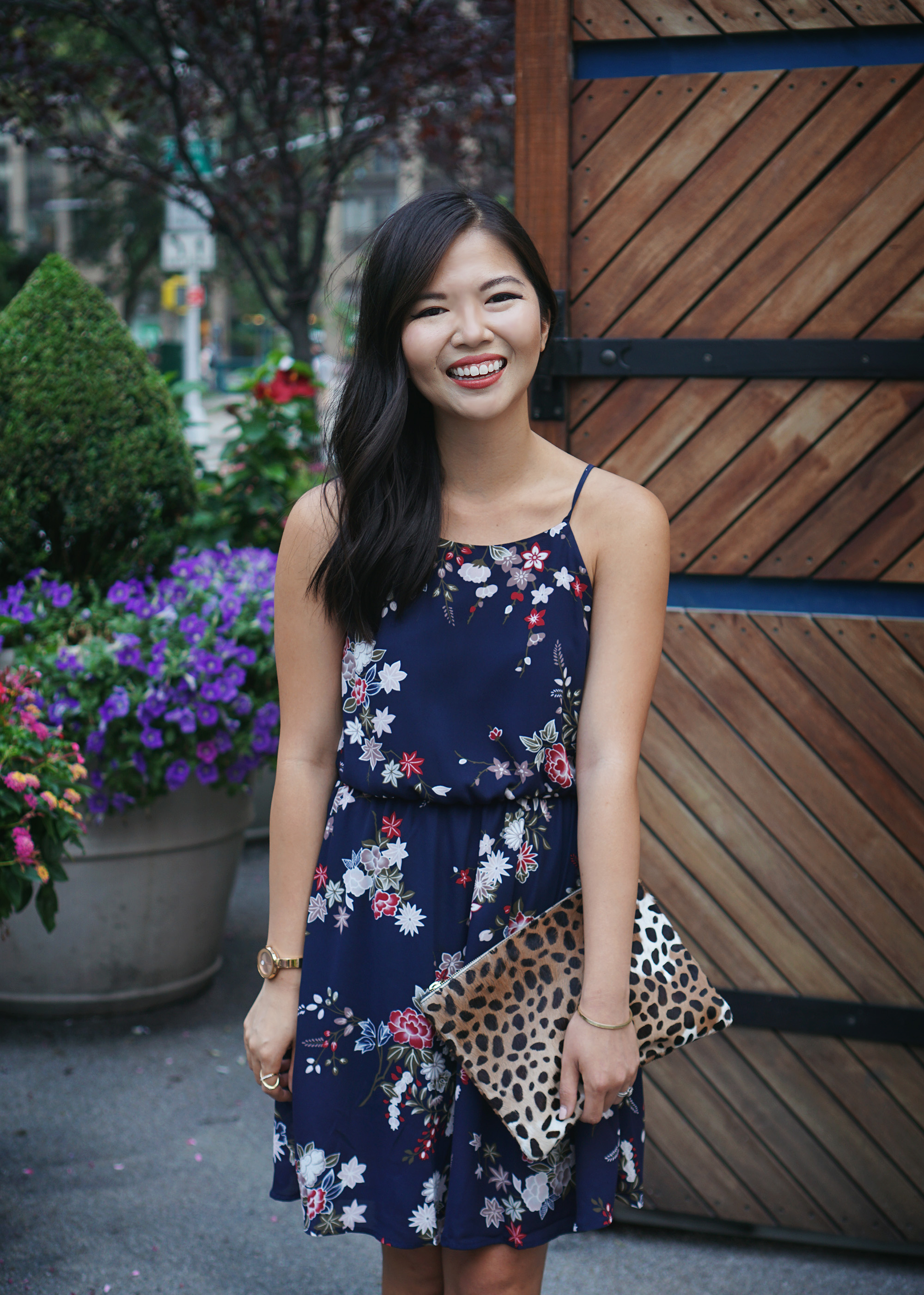 Skirt the Rules / Navy Floral Dress