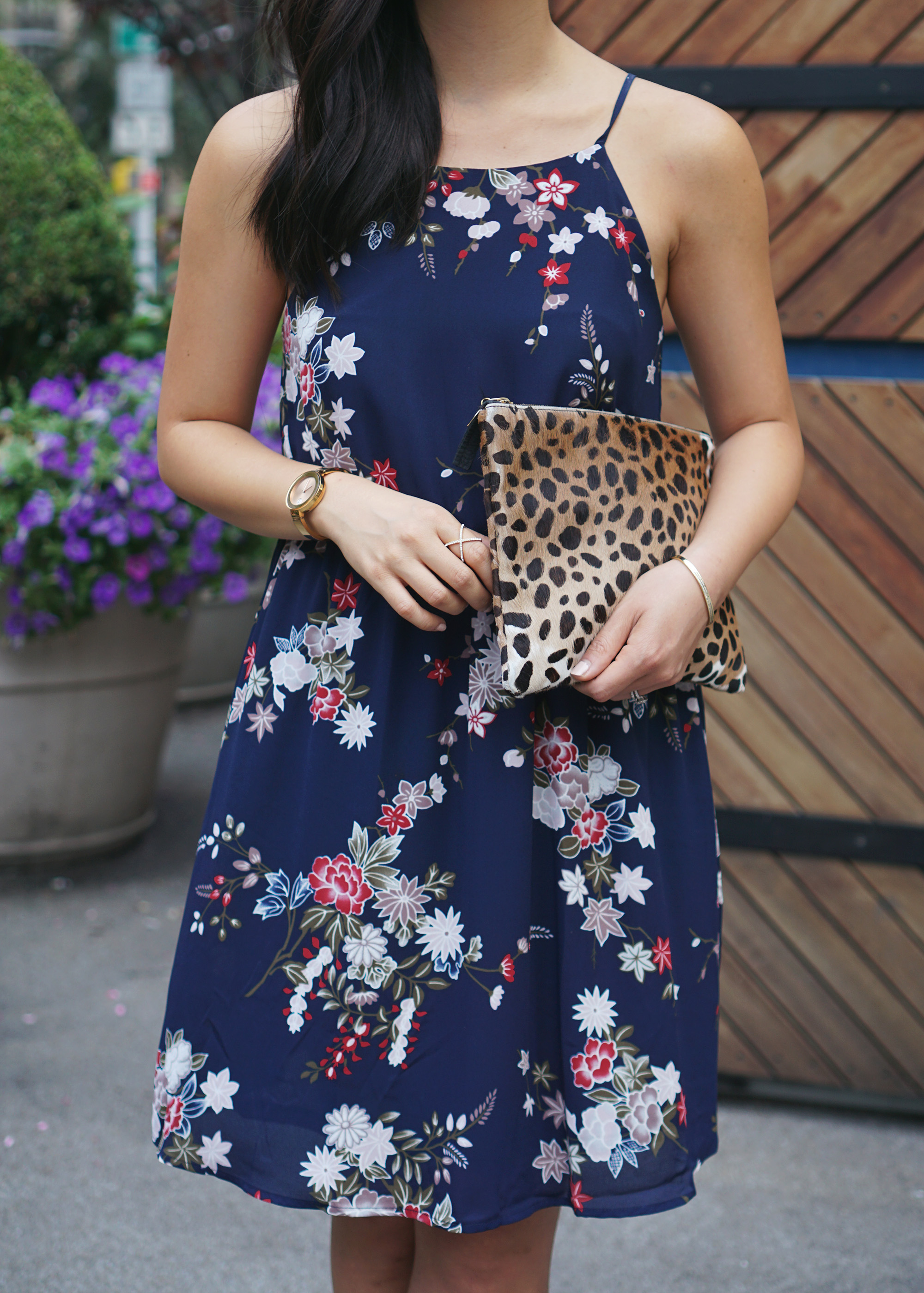 Skirt the Rules / Navy Floral Dress
