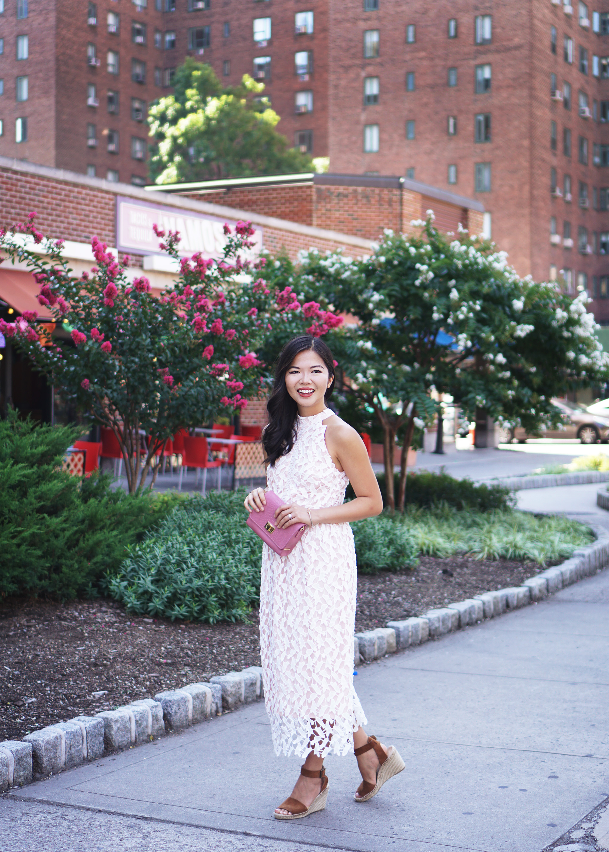 Summer Style Inspiration: White Lace Midi Dress