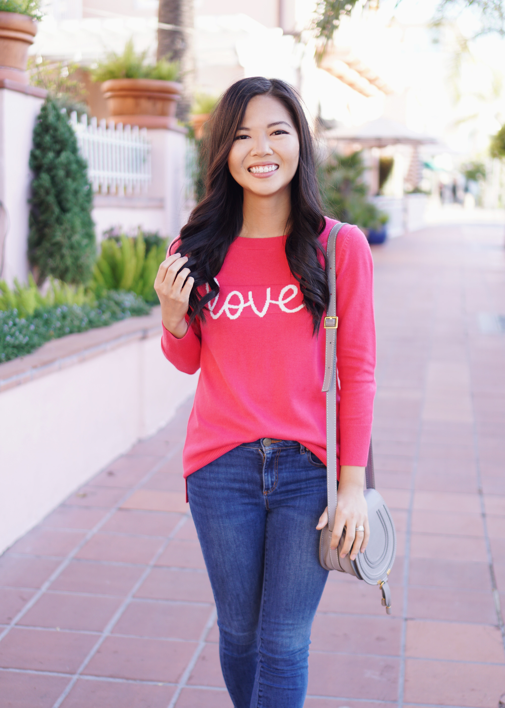 Valentine's Day Outfit Idea / Love Sweater