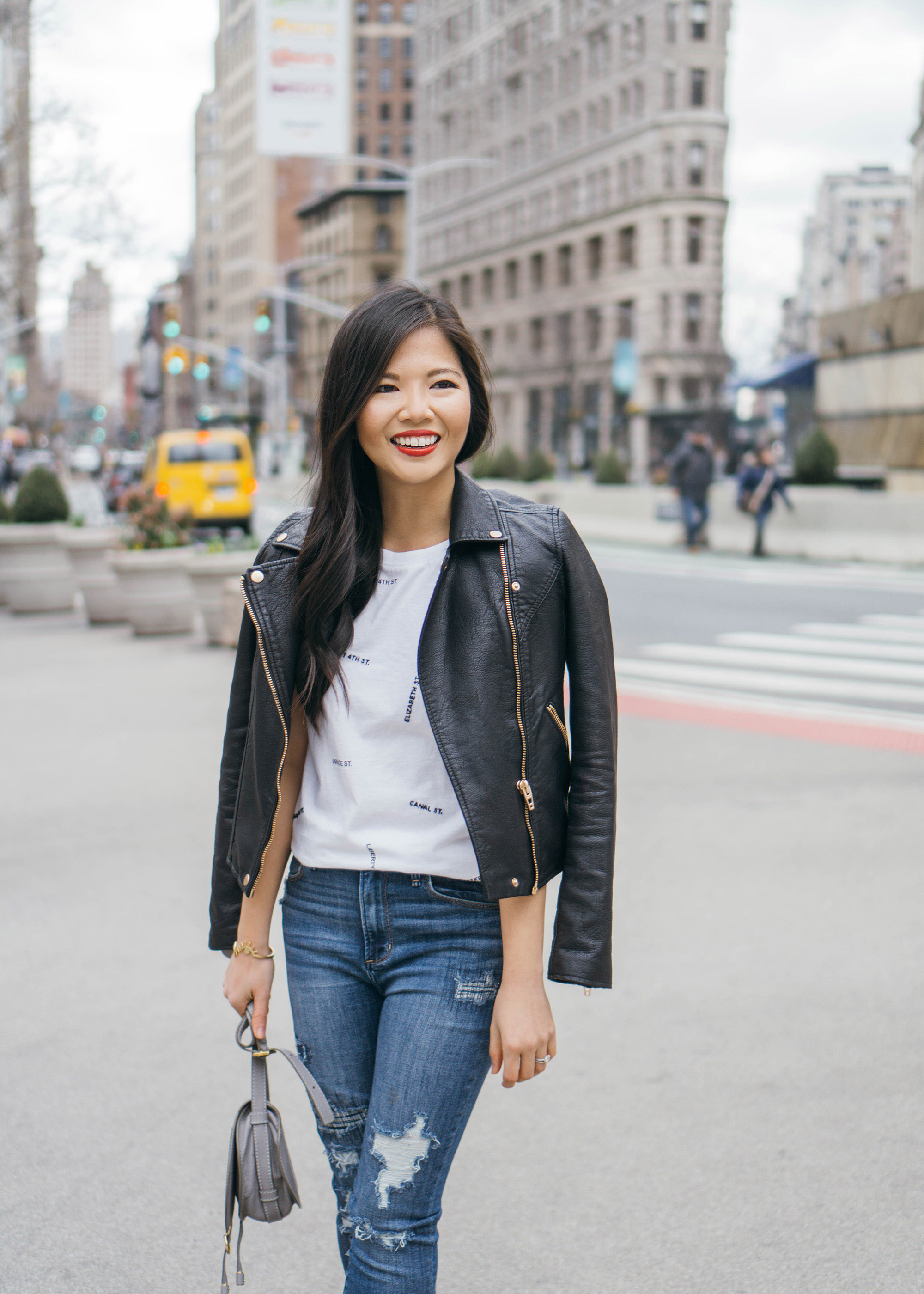Weekend Style Inspiration / Leather Jacket & Ripped Jeans