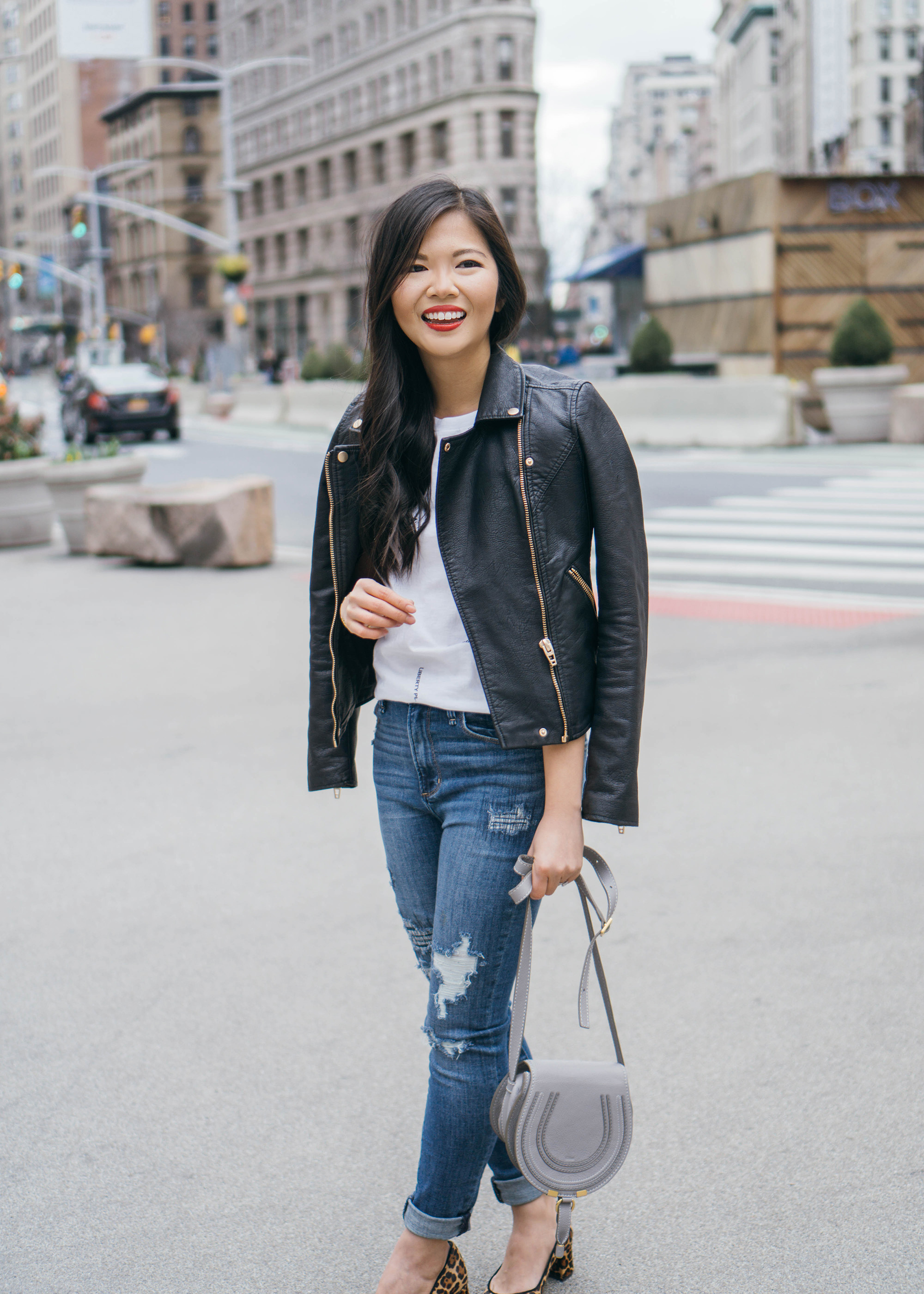 Weekend Style Inspiration / Leather Jacket & Ripped Jeans