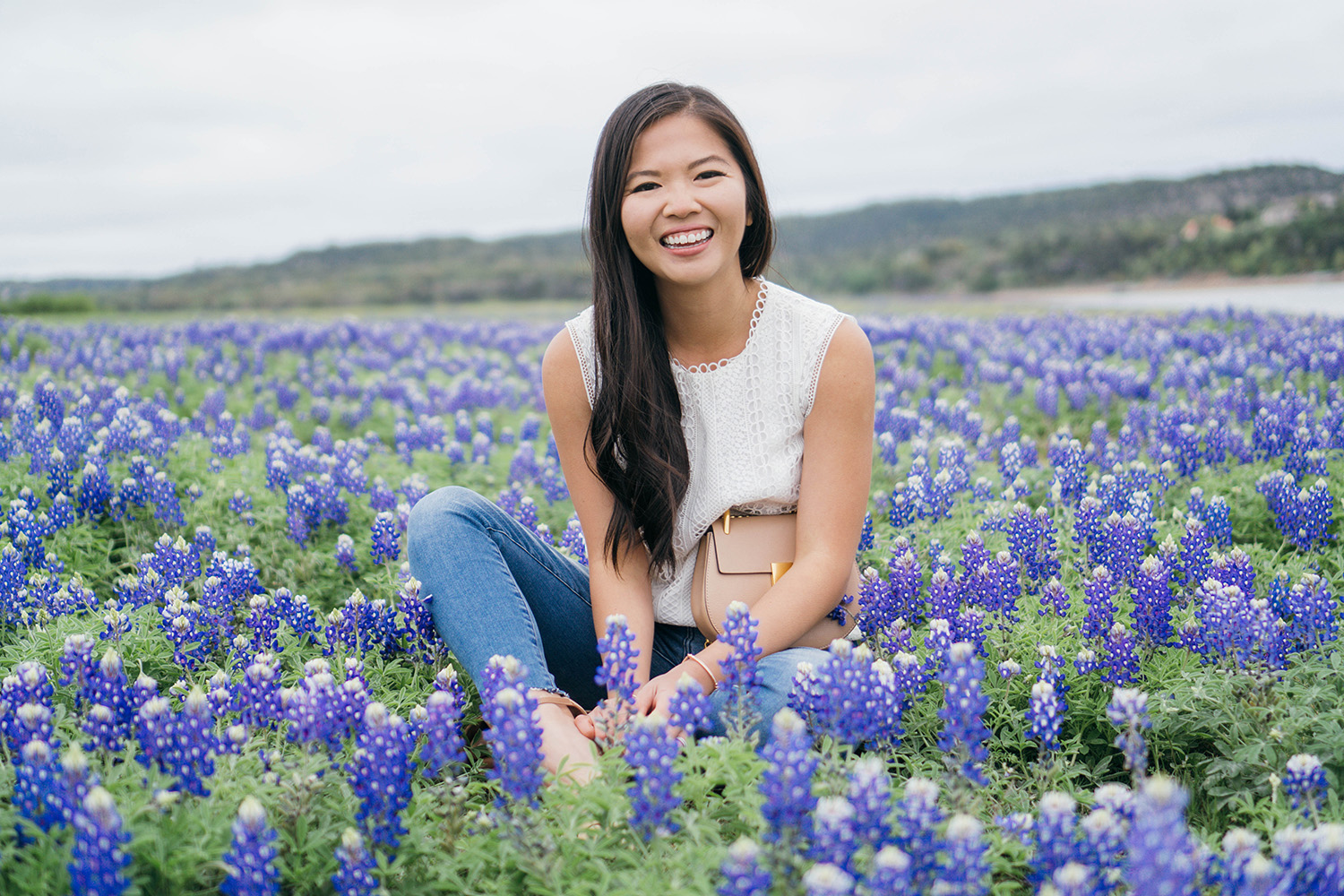 Spring Style / Lace Top & Skinny Jeans
