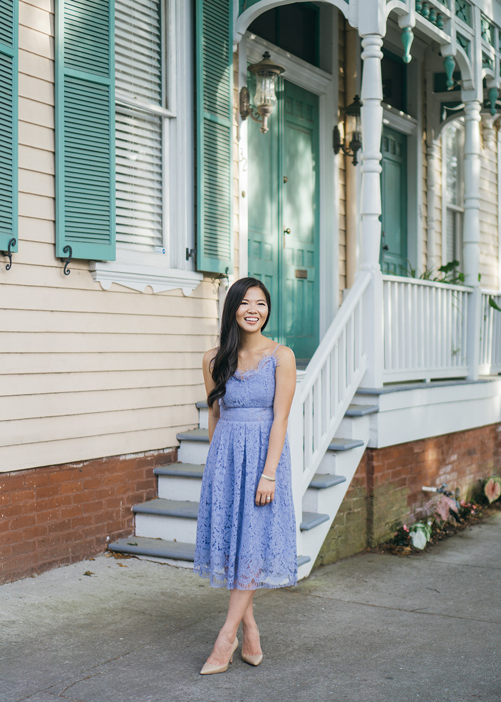 Spring Style / Lavender Lace Dress