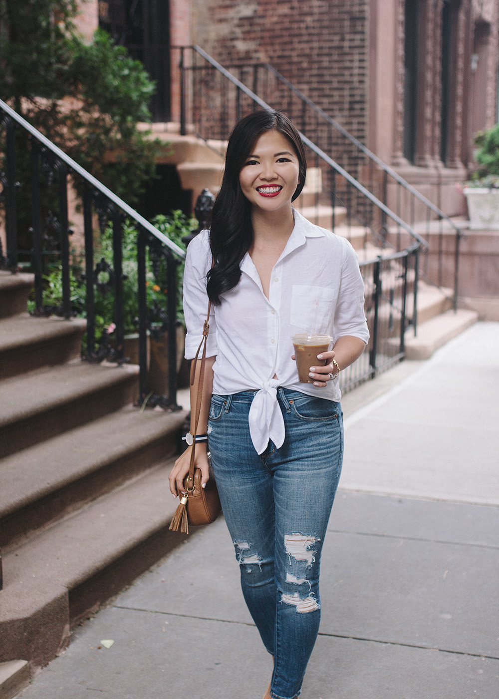 Casual Outfit / Button Down Shirt & Skinny Jeans