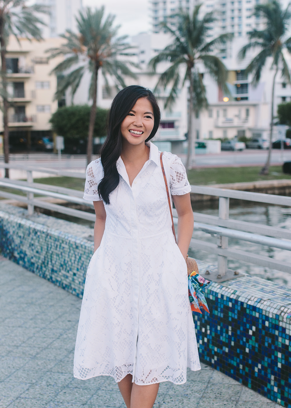 Summer Style / White Shirt Dress