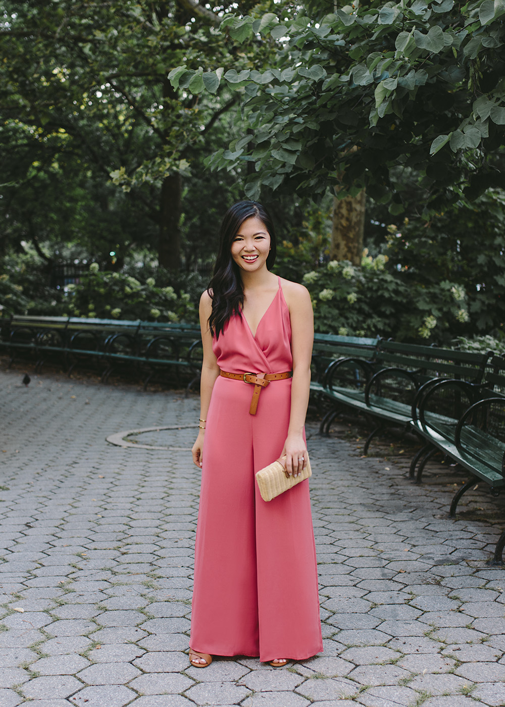 Pink Wide Leg Jumpsuit