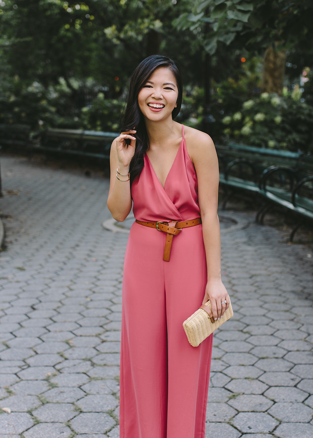 Pink Wide Leg Jumpsuit