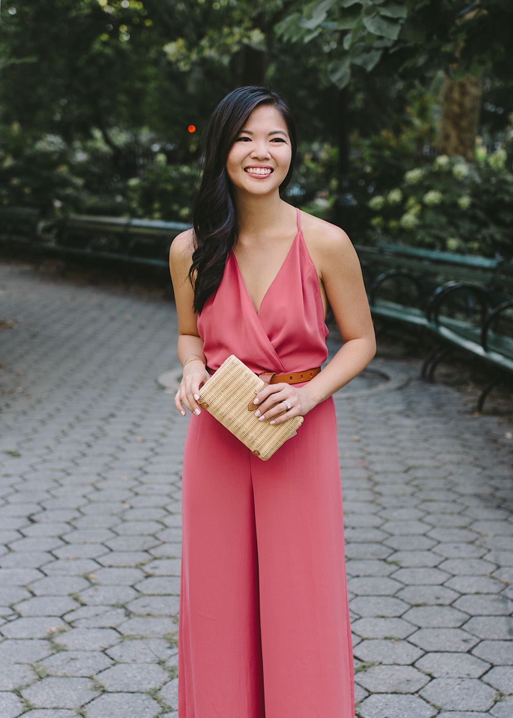 Nordstrom Anniversary Sale / Pink Surplice Jumpsuit 