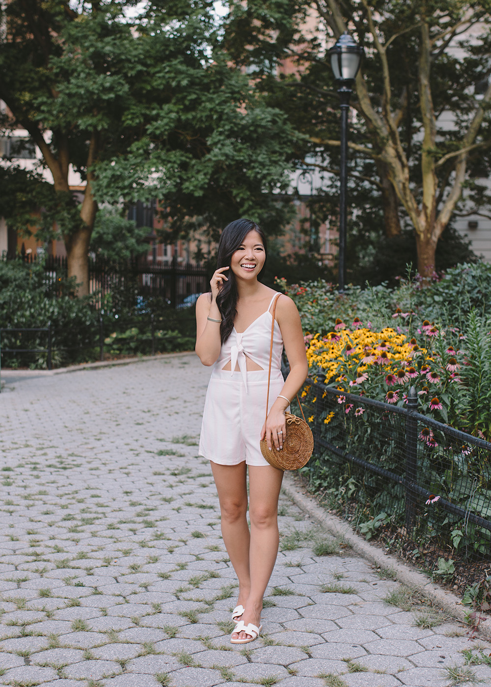 Summer Style / PInk & White Striped Romper