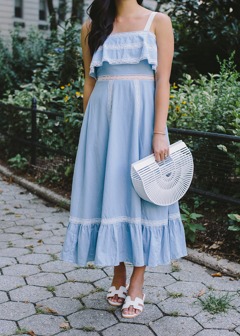Summer Outfit / White Bag & Sandals