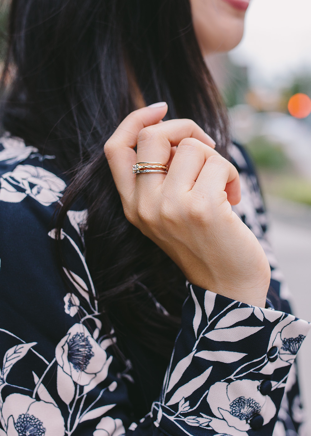 Jewelry Inspiration / Mixed Metal Stacking Rings