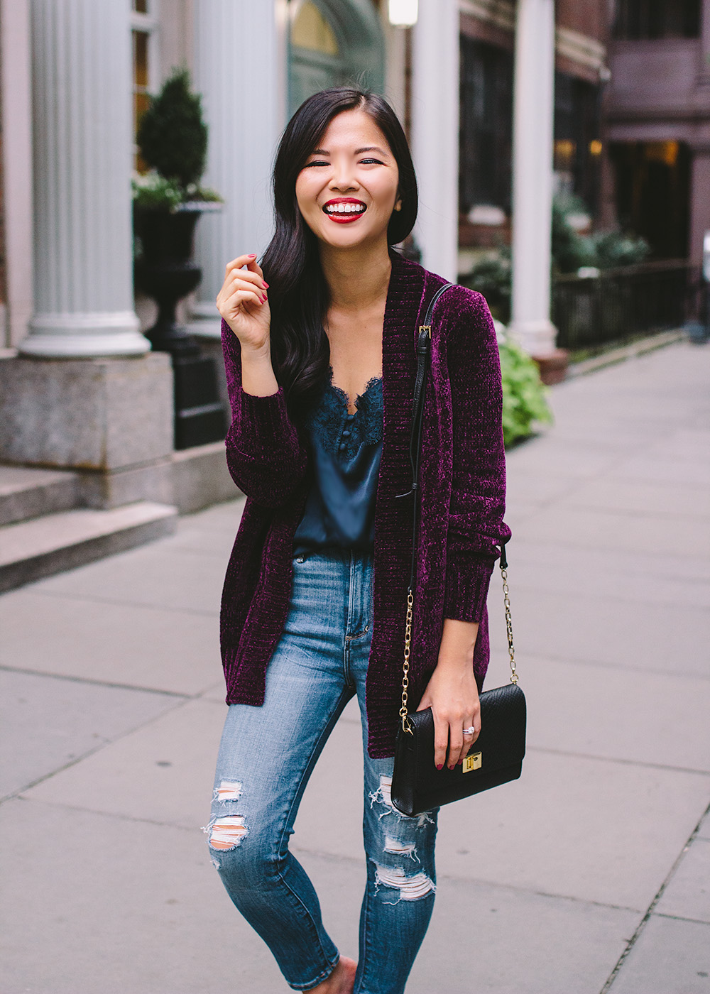 What to Wear Fall 2018 / Chenille Cardigan