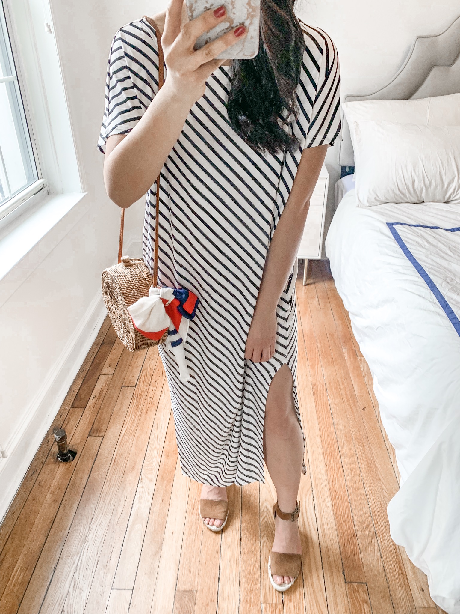 Summer Style / Striped Shirt Dress