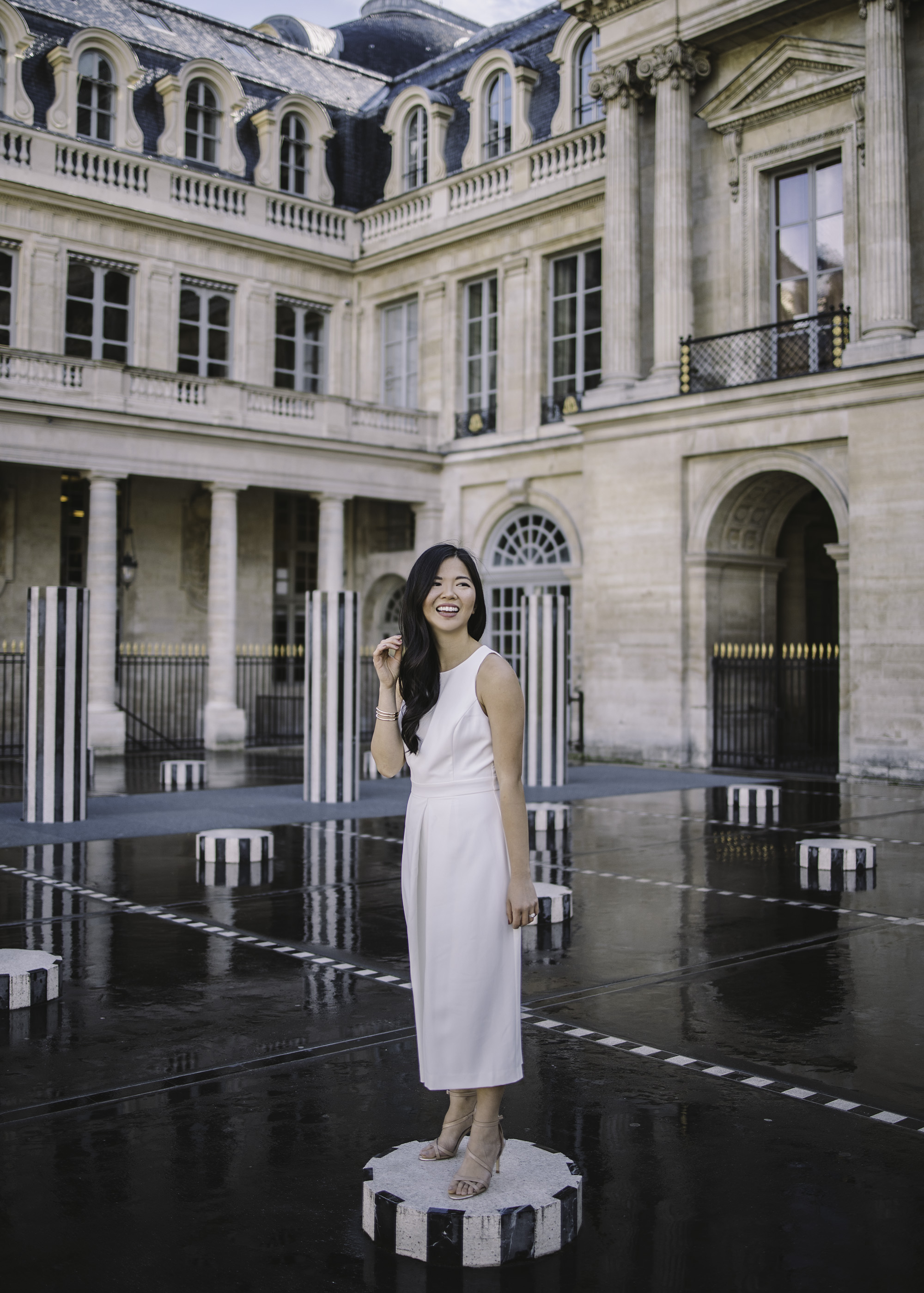 Spring Style / White Wide Legged Jumpsuit