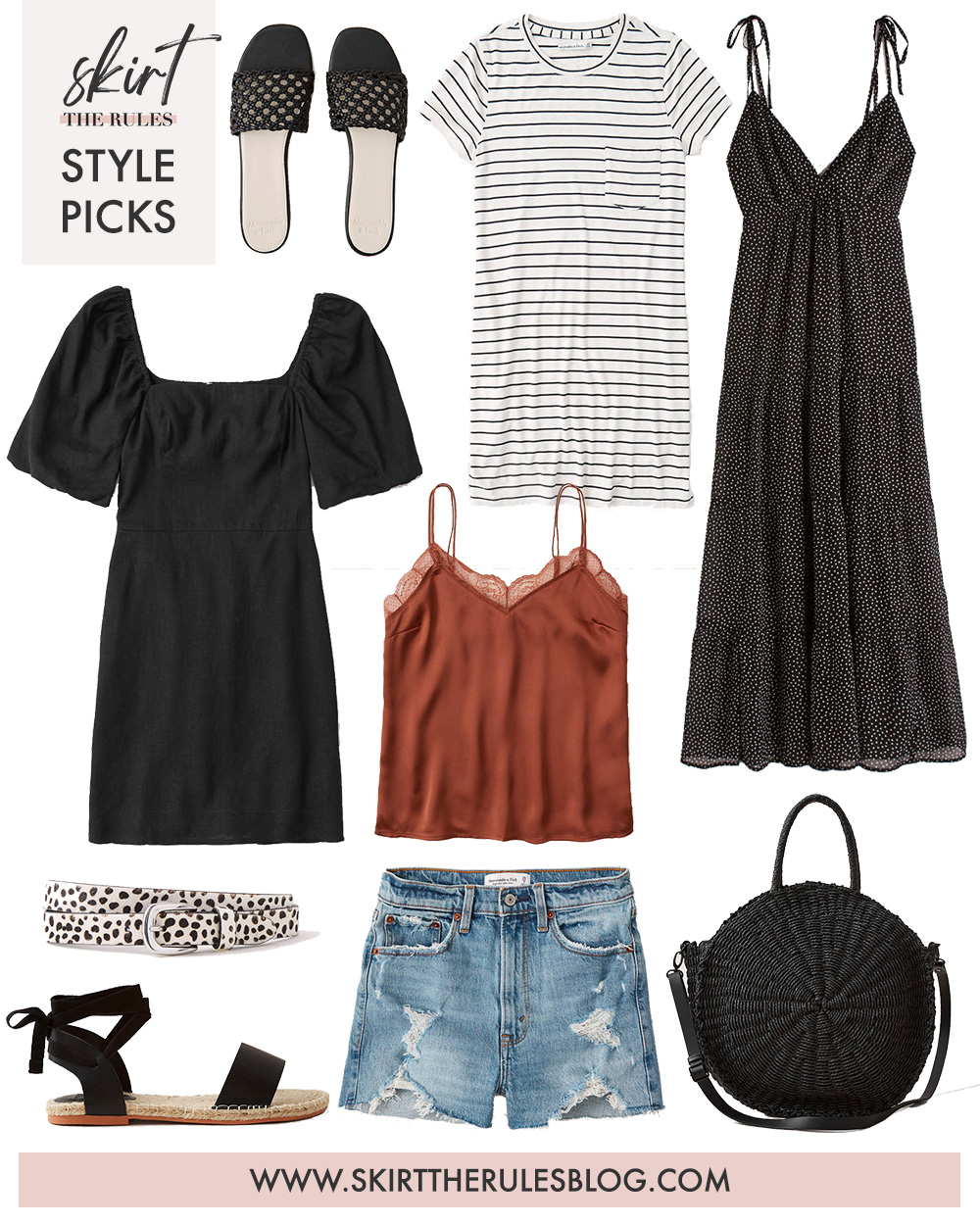 Collage of Summer Clothing from Abercrombie & Fitch